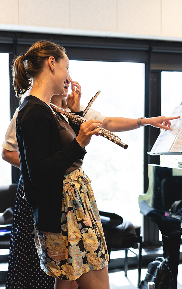 AMPA Flute Experience. Piano performance. Courses and higher degree programs in Dance, Music Theatre, Music Production, Contemporary Music, Classical Music and Composition